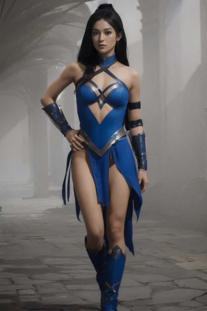 Kitana, (melhor qualidade,ultra-detalhado,Realista:1.37), lindo rosto detalhado,Simetria perfeita,corpo perfeitamente modelado,Maquiagem perfeita,cores vivas,studio lighting
