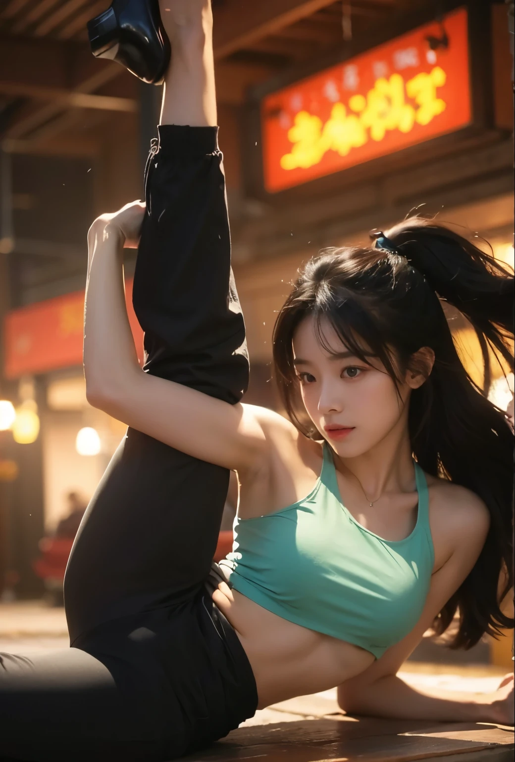 Top quality, masterpiece, Black Hair, 