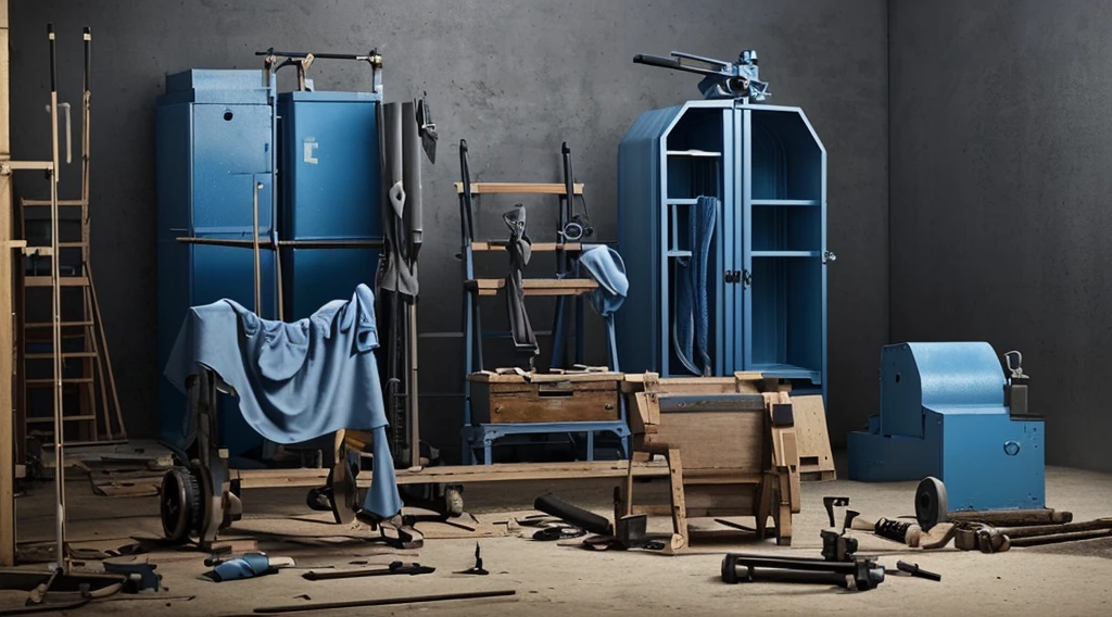 Put this equipment into the production workshop,Slightly blue
