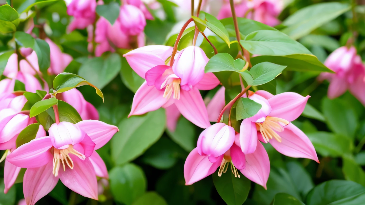 fuchsia flowers light color