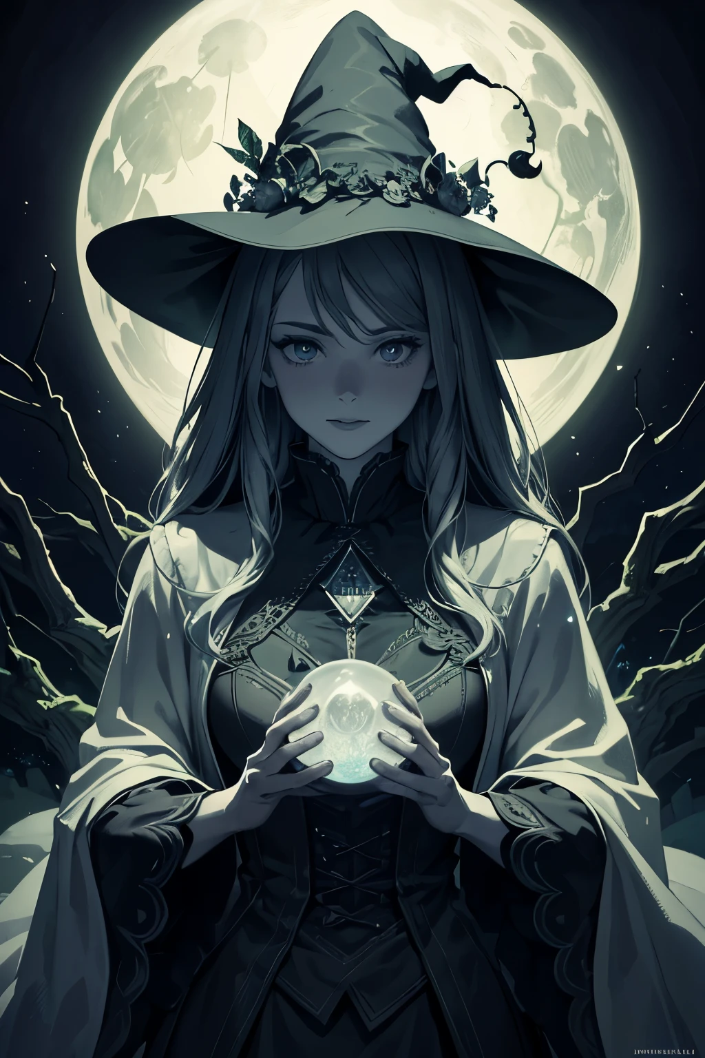 (best quality,4k,8k,highres,masterpiece:1.2),ultra-detailed,(realistic,photorealistic,photo-realistic:1.37),green colored witch,traditional style,with flying monkeys around her,witch on top of a big castle,illustration,detailed and vibrant scenery,dark and mystic atmosphere,detailed facial features,clothes with intricate patterns,haunting eyes and wicked smile,scenic garden filled with enchanting plants and vines,lush greenery and vibrant flowers,mysterious fog surrounding the castle,tall and sturdy castle towers,polygonal castle structure,ancient and weathered stone walls,light streaming in through stained glass windows,moonlit night sky with stars and a full moon,magic glowing orbs and sparks,ancient symbols carved into the castle walls,crystal ball and potion bottles on a stone table,ornate furniture and tapestries,twisting and curling tree branches,silhouettes of other creatures lurking in the shadows,dark and twisted trees,moody and dramatic lighting,contrasting color palette with vibrant greens and deep purples,ethereal and supernatural ambiance,traditional witch's hat and cloak,ornate broomstick adorned with intricate carvings,pentagram symbols and ancient symbols in the surroundings,whimsical and magical atmosphere,foggy valleys and distant mountains in the background,conjuring spells and casting magic,flying monkeys surrounding the witch in a circular formation,dramatic poses and movements.