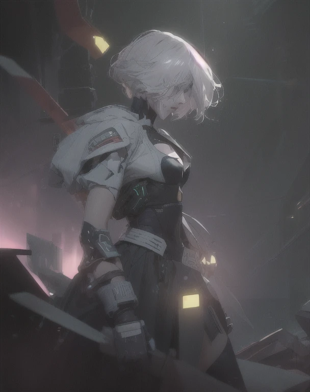 ((La mejor calidad)), ((obra maestra)), (muy detallado:1.3), ..............3D, Beautiful (cyberpunk:1.3) Mujer hacker, peinado corto,pelo corto, Volver al visor, cabello grueso, Terminal de ordenador operativo, Pantalla montada en la cabeza, computer server, Pantalla LCD, fiber optic cable, Logotipo de la empresa, HDR (High Dymanic Range), Trazado de rayos, NVIDIA RTX, Super resolution, Irreal 5, Subsoil Scatter, Textura PBR, Post-procesamiento, Anisotropic filtering, profundidad de campo, maximum sharpness and sharpness, Texturas multicapa, Albedo y Highlight Maps, Sombreado de superficies, Accurate simulation of light-material interactions, proporciones perfectas, Renderizado de octanaje, duotone lighting, ISO bajo, balance de blancos, Regla de los tercios, amplia apertura, 8K RAW, efficient sub-pixels, sub-pixel convolution, glow particles, dynamic pose