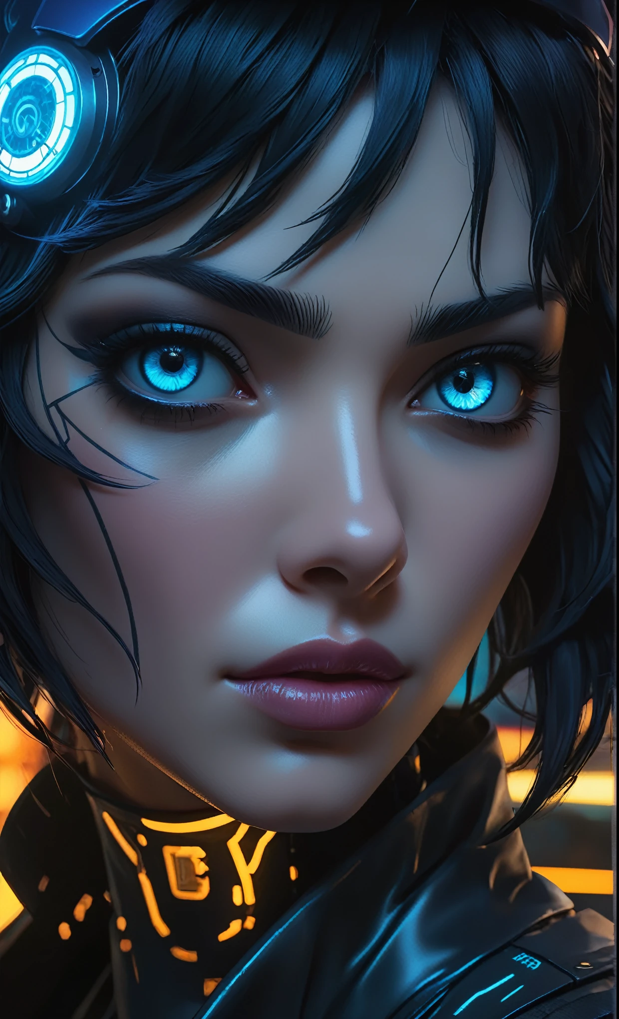 Ghost in the Shell Vol.2, by Luis Duarte, Luis Duarte style, blue and black shading, Neo-Tokyo style, Element Air, Mythpunk, Graphic Interface, Sci-Fic Art, Dark Influence, NijiExpress 3D v3, Kinetic Art, Datanoshing, Oilpainting, Ink v3, Splash style, Abstract Art, Abstract Tech, Cyber Tech Elements, Futuristic, Illustrated v3, Deco Influence, AirBrush style, drawing