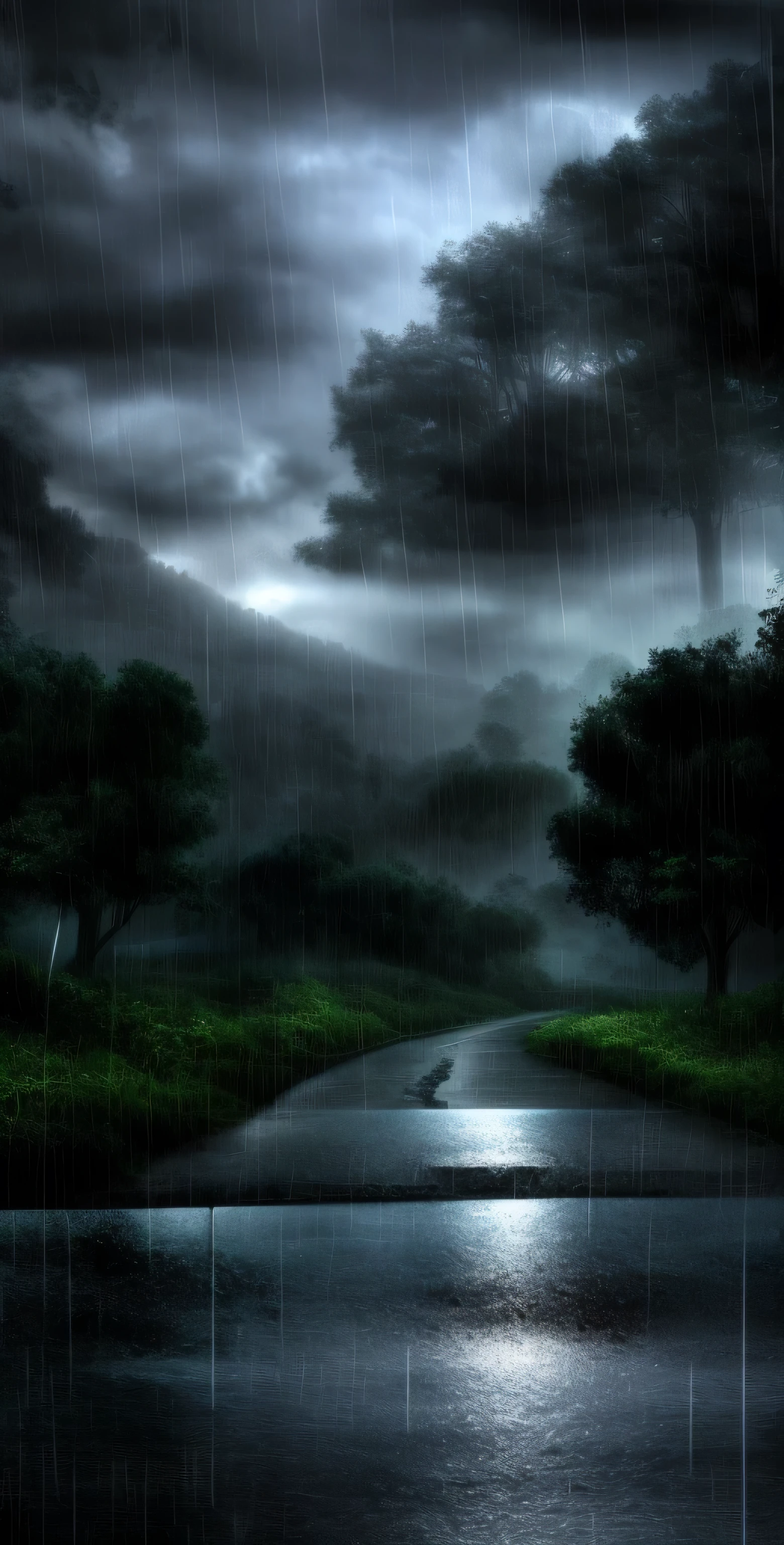 rain wallpapers, nature, heavy rain, beautiful view