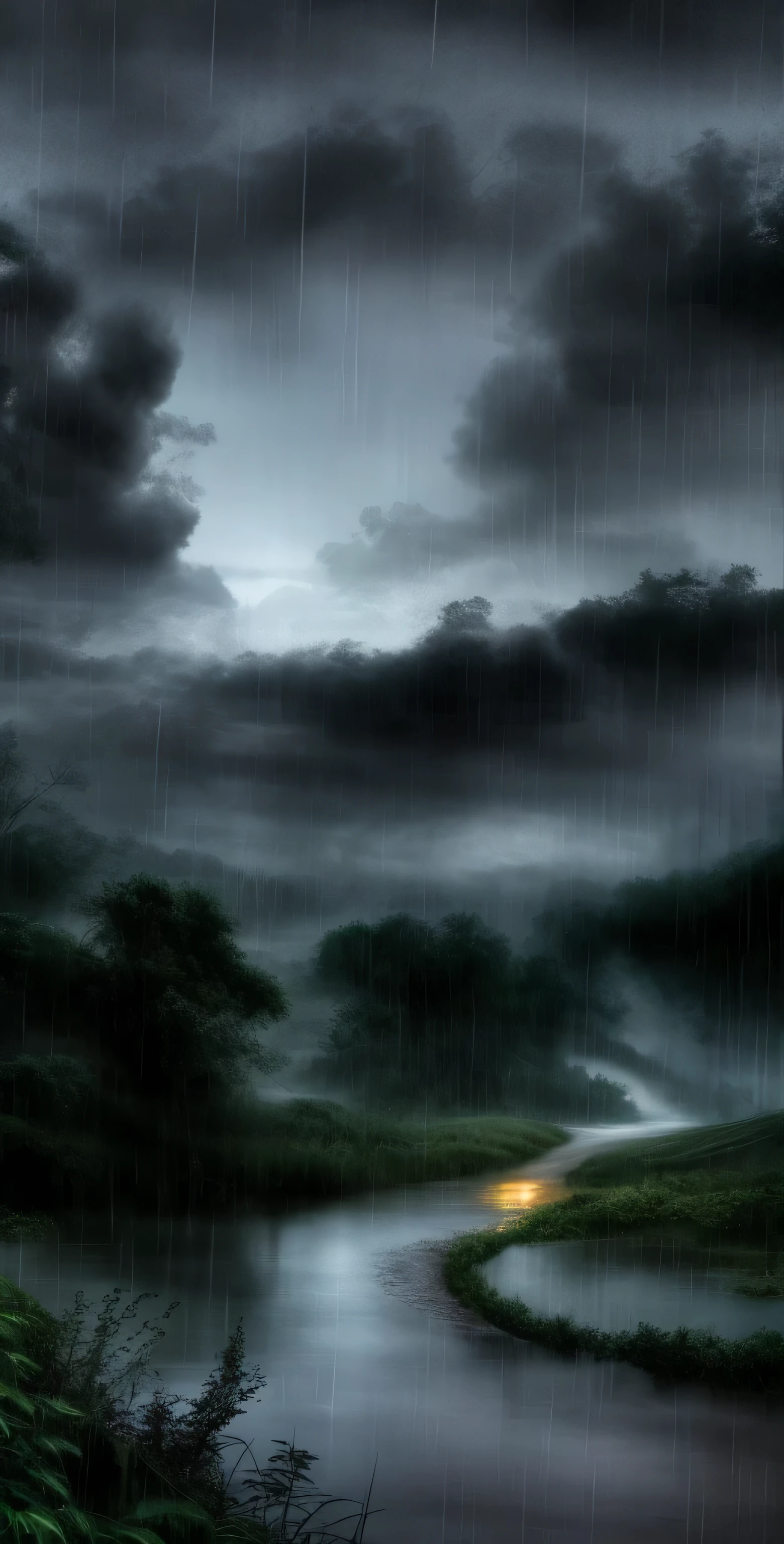 rain wallpapers, nature, heavy rain, beautiful view
