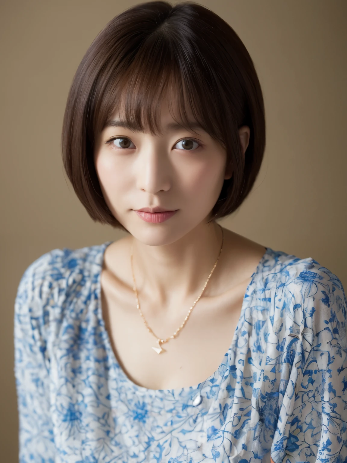 (highest quality、8k、32k、masterpiece、Hmph:1.2)、Photo of beautiful Japan woman in her 30s、very short hair、short hair、Shortcuts、Upper Body、necklace、Shooting from above、Don't look at the camera、(Realistic、Photorealistic:1.37)、1 girl、Photographed in natural light、Physically Based Rendering、Excellent image quality、High resolution、1080p、(Detailed facial depiction)、(Detailed description of the hands)、(Detailed CG)、Rich details、(exquisite features)、(Best image quality)、(masterpiece)、(Fine Eyes)、Delicate clavicle、Various poses、profile、White wall、In front of a white door、(窓のあるWhite wallの部屋)、Earrings、Laughter、Spring Clothes、((Pastel long sleeve dress))