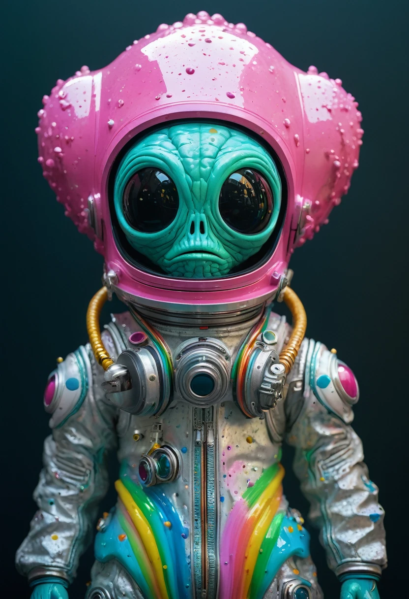 8K, ARTISTIC photogrAphy, best quAlity, mAsterpiece: 1.2), A (potrAit:1.2) Don Bluth Style ASTRONAUT Cthulhu pink Toon Doll, full body RAW candid cinema, cyan hair, 16mm, color graded portra 400 film, remarkable color, ultra realistic, sad admosphere, dark lighting, oppressive atmosphere, depressive colors, kodak portra 400, photograph,r, Natural Light, Pinhead lighgts, blur reflection, Brush Strokes, Smooth, abstract, Splatter, Oil On Canvas, rainbow colors, fractal isometrics details bioluminescens : a stunning realistic photograph of wet bone structure, 3d render, octane render, intricately detailed, titanium decorative headdress, cinematic, trending on artstation | Isometric | Centered