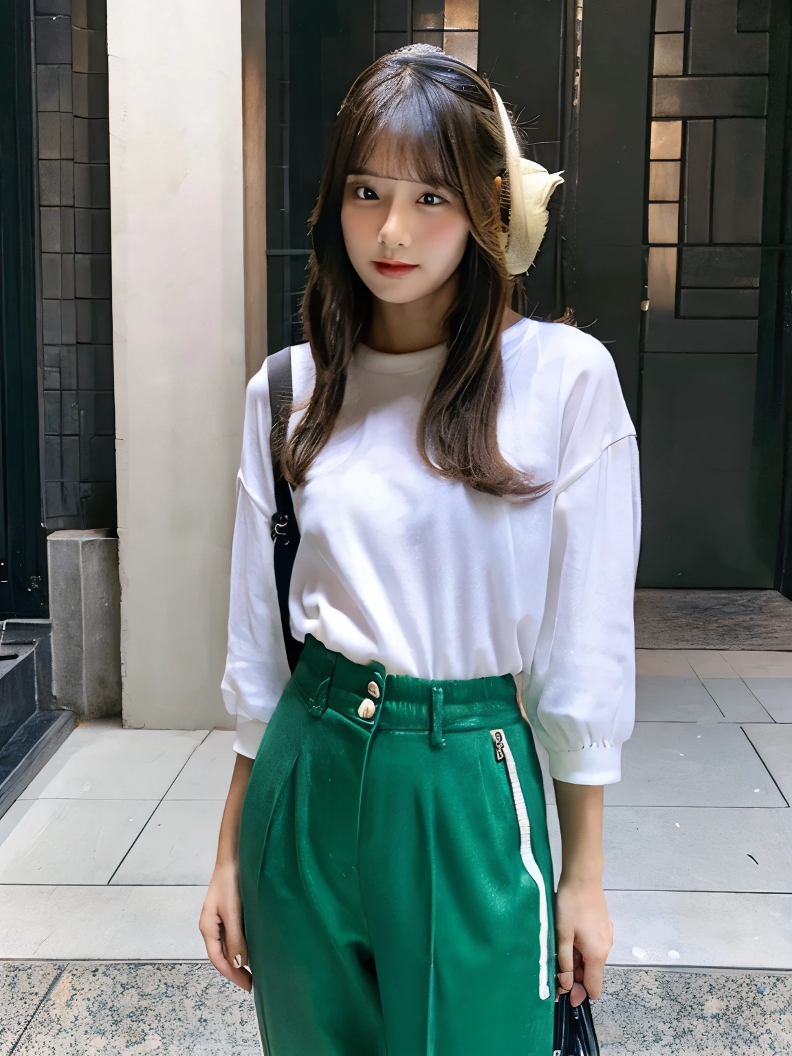 Girl pee in pant