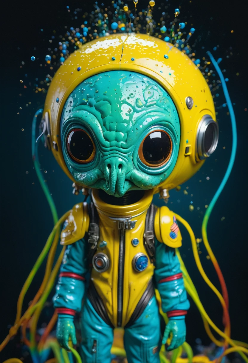 8K, ARTISTIC photogrAphy, best quAlity, mAsterpiece: 1.2), A (potrAit:1.2) Don Bluth Style ASTRONAUT Cthulhu yellow Toon Doll, full body RAW candid cinema, cyan hair, 16mm, color graded portra 400 film, remarkable color, ultra realistic, sad admosphere, dark lighting, oppressive atmosphere, depressive colors, kodak portra 400, photograph,r, Natural Light, Pinhead lighgts, blur reflection, Brush Strokes, Smooth, abstract, Splatter, Oil On Canvas, rainbow colors, fractal isometrics details bioluminescens : a stunning realistic photograph of wet bone structure, 3d render, octane render, intricately detailed, titanium decorative headdress, cinematic, trending on artstation | Isometric | Centered