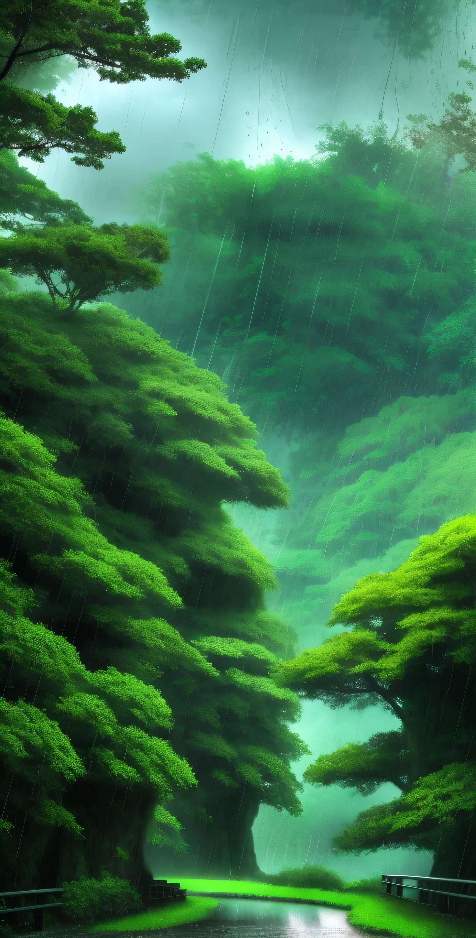 rain wallpapers, nature, greenery, beautiful view