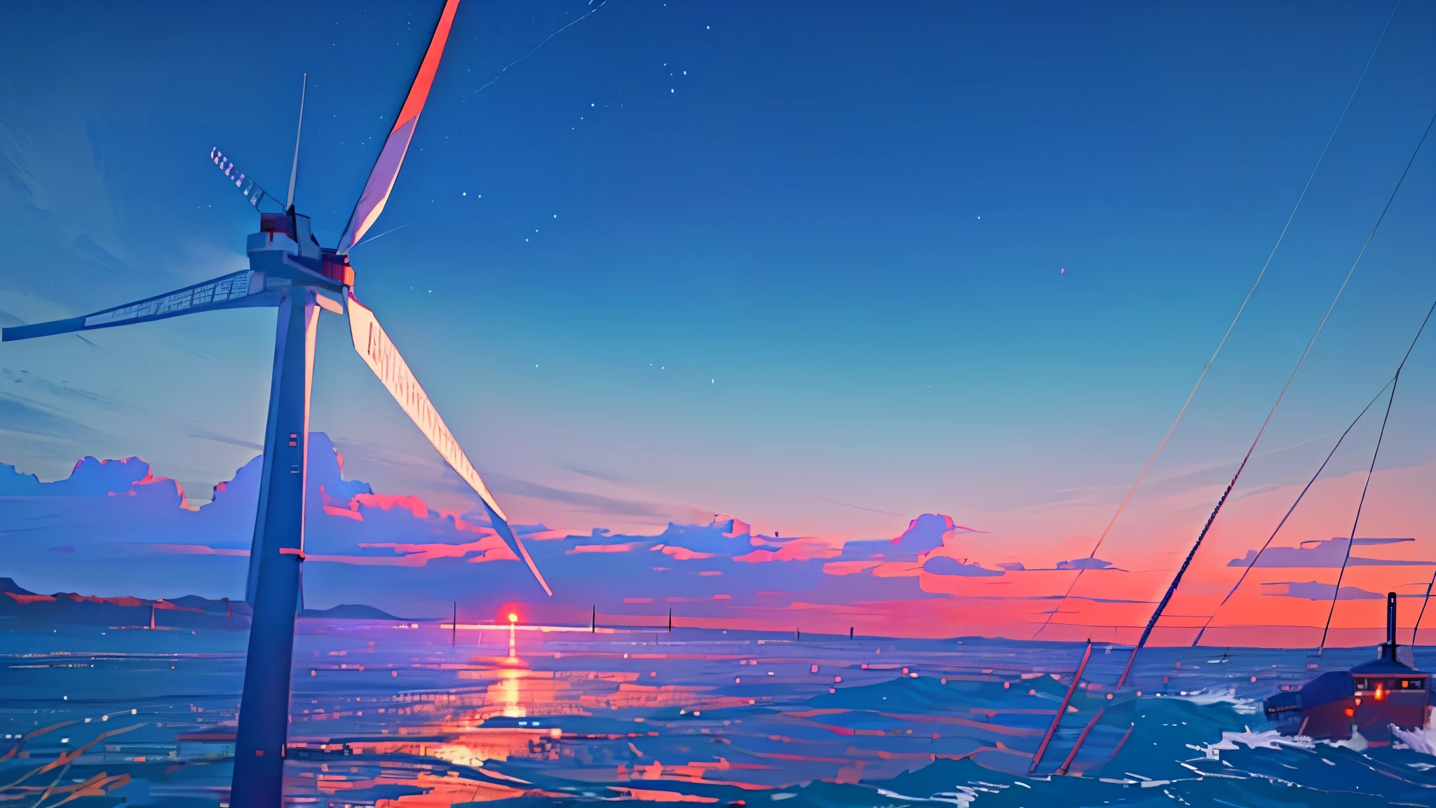 位于悬崖上的阿拉菲德风力Turbine俯瞰大海, Photo showing, Long shot of windmill, Large Portrait, wind Turbine, Turbine, Gundam is shaped like a windmill, renewable energy, today\Featured photos 4k, Offshore Wind, 4k photo”, Photographed by Nikon D 3 2 0 0, Photo taken in 2 0 2 0