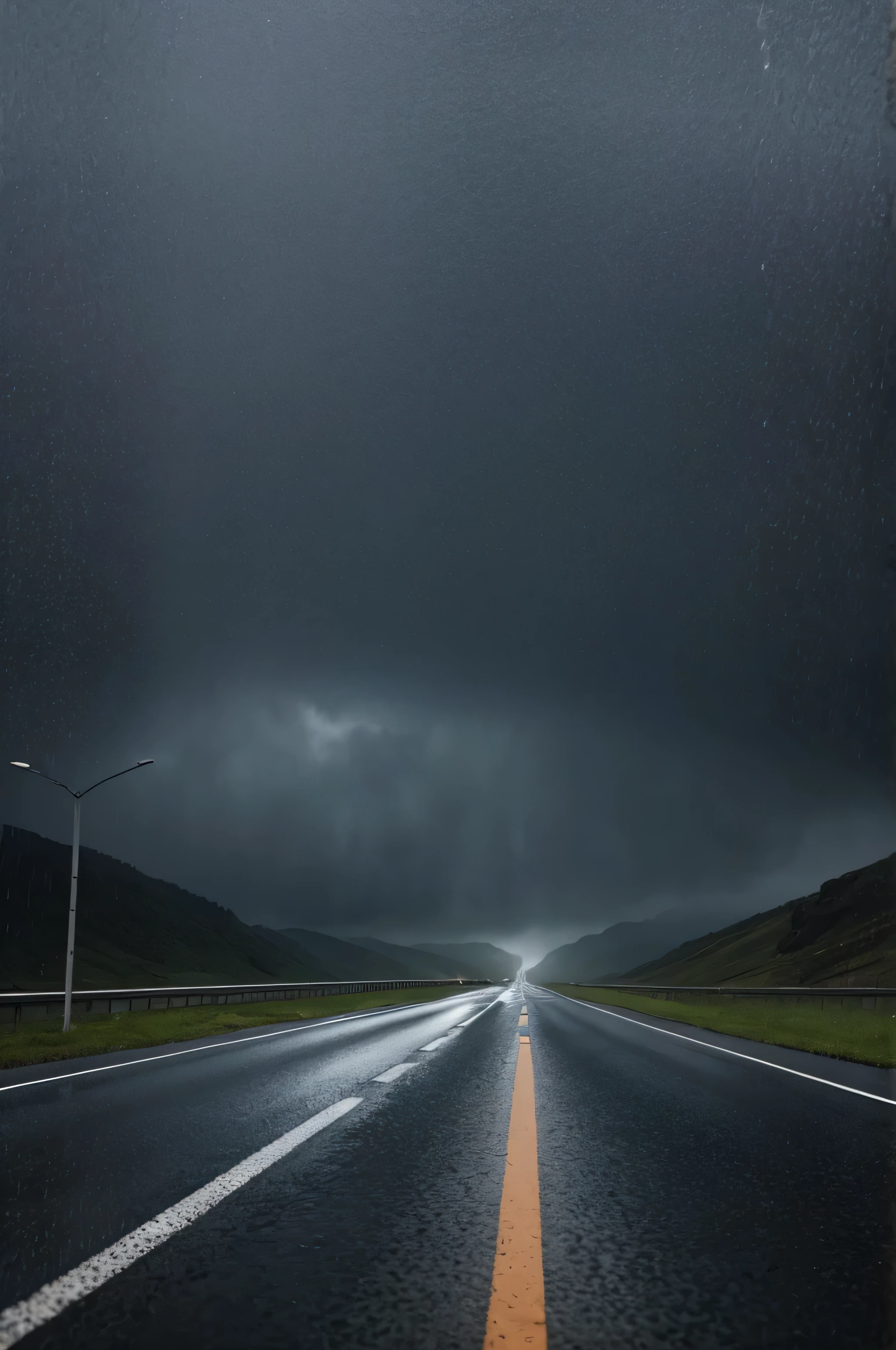 road, empty road, raining, rain, beautiful atmosphere, 