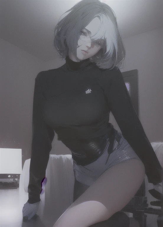 ((La mejor calidad)), ((obra maestra)), (muy detallado:1.3), ..............3D, Beautiful (cyberpunk:1.3) Mujer hacker, peinado corto,pelo corto, Volver al visor, cabello grueso, Terminal de ordenador operativo, Pantalla montada en la cabeza, computer server, Pantalla LCD, fiber optic cable, Logotipo de la empresa, HDR (High Dymanic Range), Trazado de rayos, NVIDIA RTX, Super resolution, Irreal 5, Subsoil Scatter, Textura PBR, Post-procesamiento, Anisotropic filtering, profundidad de campo, maximum sharpness and sharpness, Texturas multicapa, Albedo y Highlight Maps, Sombreado de superficies, Accurate simulation of light-material interactions, proporciones perfectas, Renderizado de octanaje, duotone lighting, ISO bajo, balance de blancos, Regla de los tercios, amplia apertura, 8K RAW, efficient sub-pixels, sub-pixel convolution, glow particles, dynamic pose