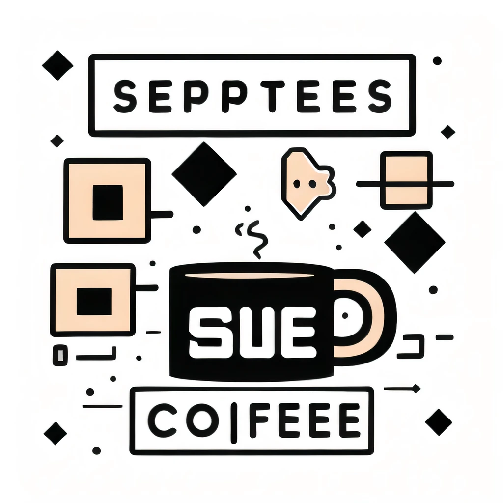 Coffee element separate logo,Logo Design,logotype design,Separate logo,Brown Tone,