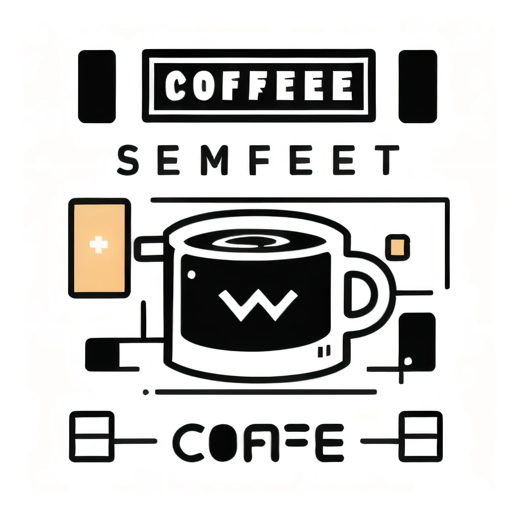 Coffee element separate logo，logotype design，Complex and diverse，Simple and practical，graphic design