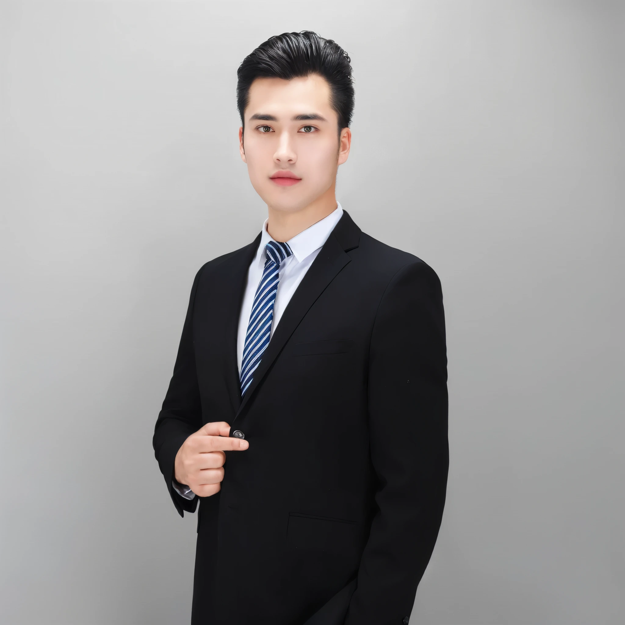 (best quality,realistic:1.37),a man in an Armani suit,posing with a tie,professional headshot,studio lighting, (focus on face, detailed facial features),vivid colors, crisp details, professional portrait, high-resolution, businessman, confident expression, stylish appearance, clean-shaven, intense gaze, charismatic smile, perfectly groomed hair, (meticulously combed, slicked back), designer glasses, high-quality background, (subtle textures),well-defined jawline, (chiseled, distinguished),sparkling eyes, (bright, expressive), (well-sculpted, masculine) eyebrows, (sharp, defined) nose, (perfectly shaped, symmetrical) lips, (glossy, luscious), (smooth, flawless) skin, (even, glowing complexion), (subtle, natural) makeup, (professional, friendly) demeanor