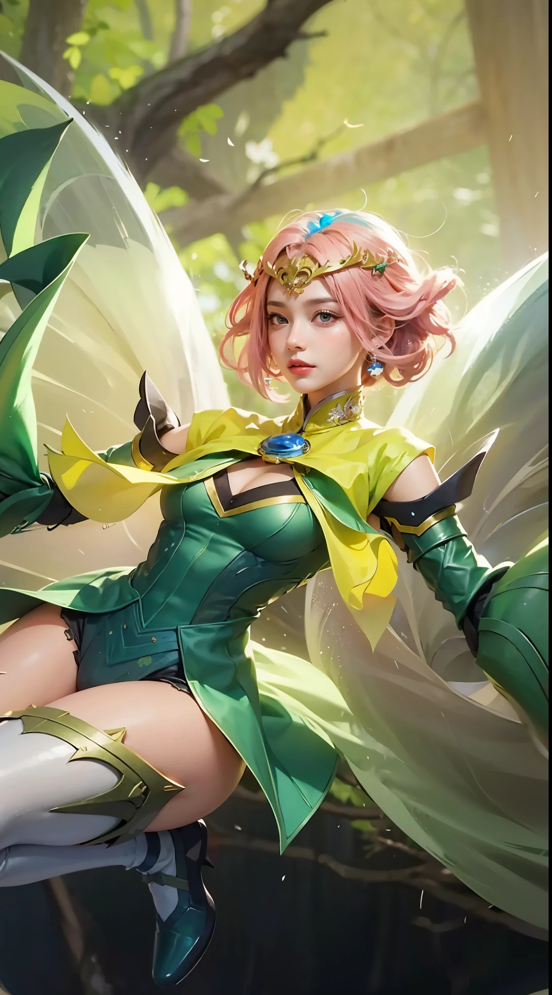 a close up of a 4 girls  ,blonde hair , big booobs ,  shadowbringers cinematic, 4 k detail fantasy, a beautiful fantasy empress, game cg, xianxia fantasy, xianxia hero, 2. 5 d cgi anime fantasy artwork, cinematic goddess close shot, ruan jia and artgerm, wow 4 k detail fantasy, hyperdetailed fantasy character