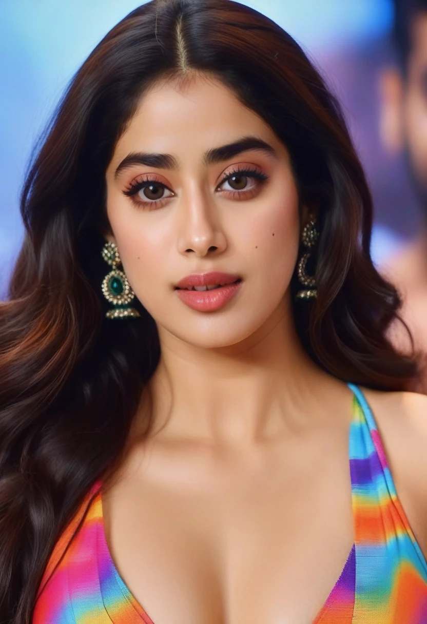 JanhviKapoor, in bikini, hot erotic, indoors background, (best quaity, 4k, ultra HD, sharp focus), beautiful face, erotic pose, realistic photo, ultrarealism, perfect face symmetric