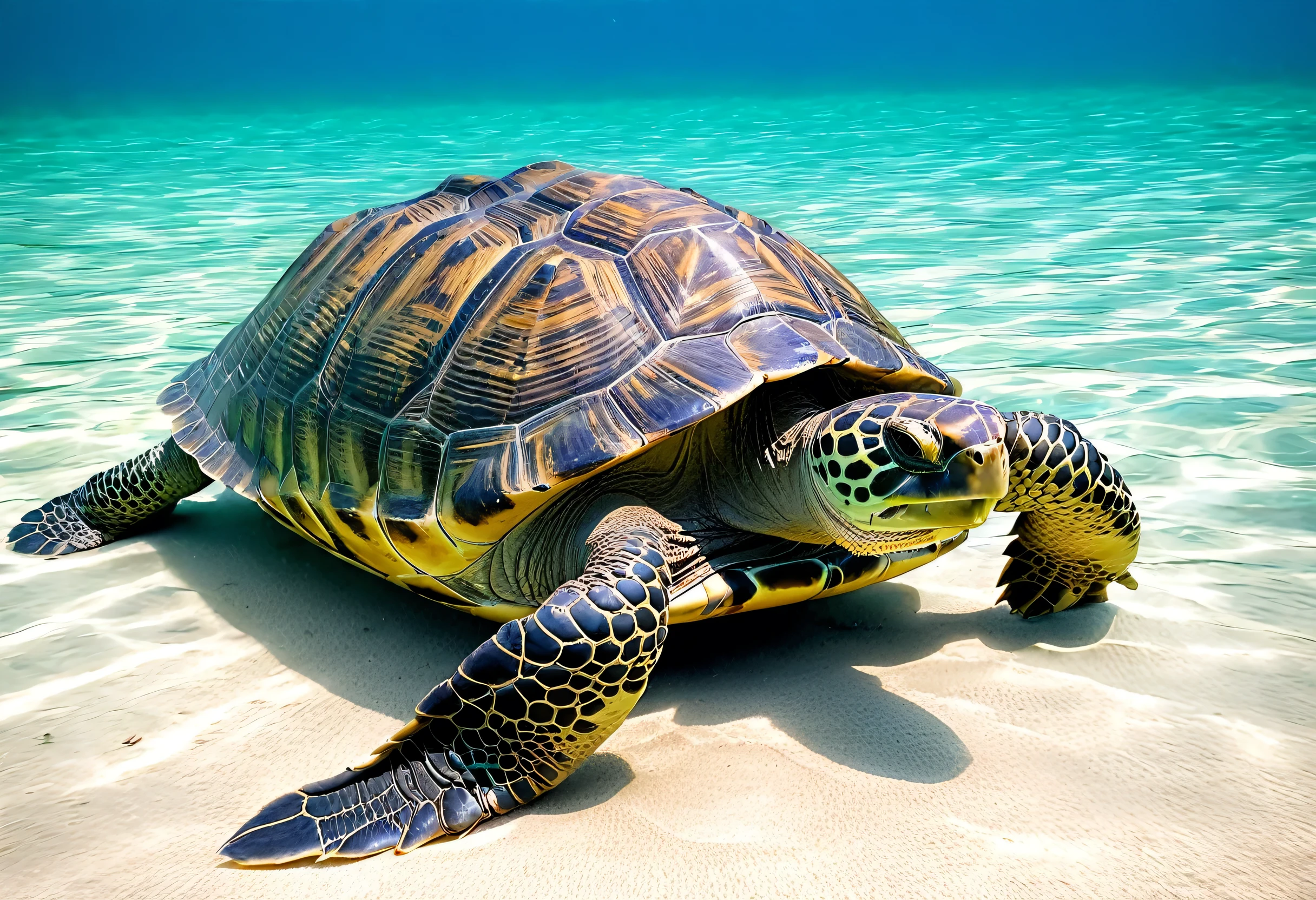 there is a tortoise swimming in the water, sea tortoises, tortoise, world-bearing tortoise, mitch mcconnell as a tortoise, mysterious, Artistic 4k, as an anthropomorphic tortoise, aged tortoise, great leviathan tortoise, tortoises, half tortoise, tortoises all the way down, Photos taken in 2020