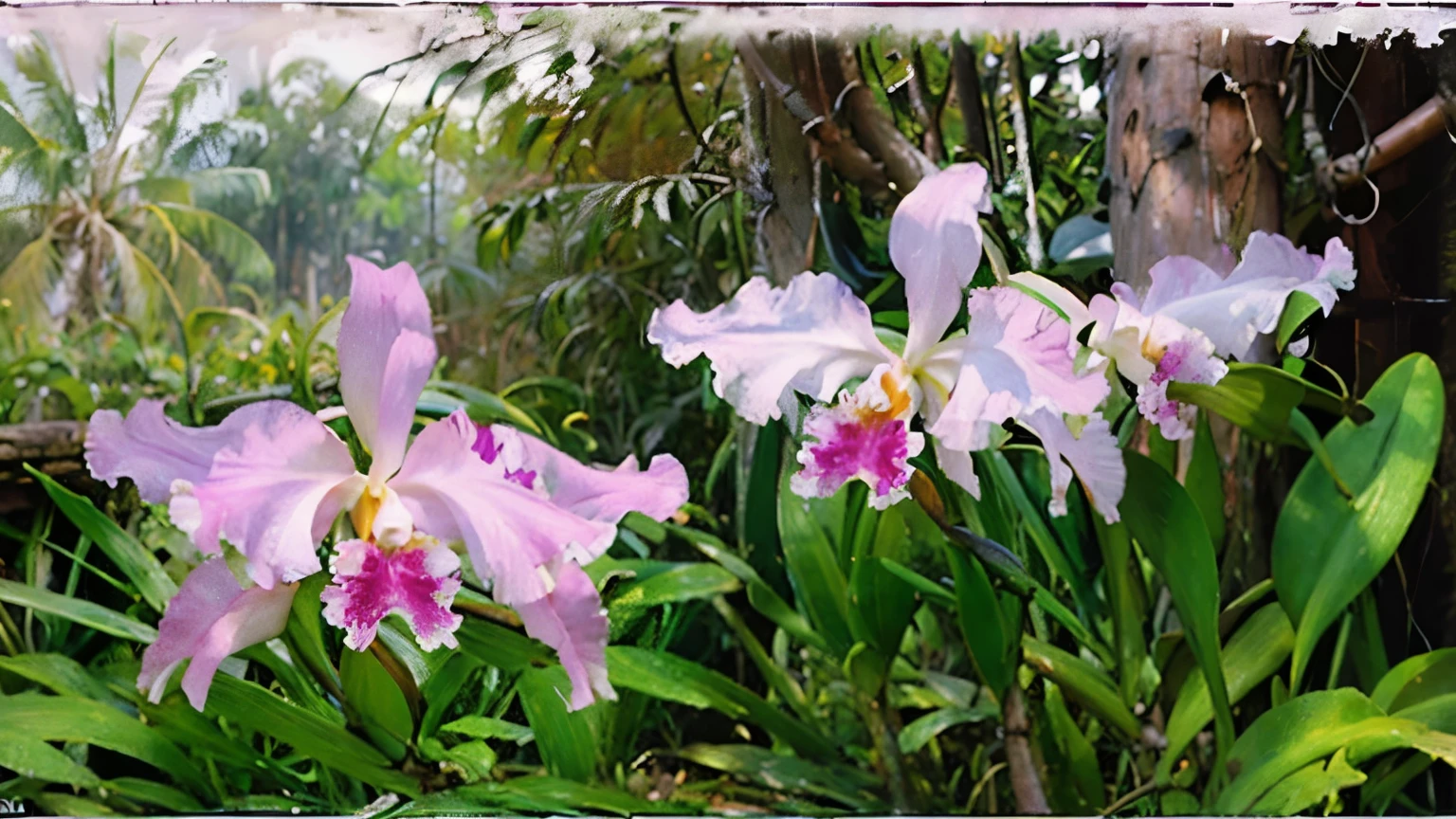 (masterpiece, highest quality:1.2), (Woman in white dress、Cattleya flower in hand)、(cattleya, solo, 3-flowers, close-up, full body, full bloom, nature, habitat )、Soft Focus、(Blur the background)、(White background)、Impressionist style、((Sargent's watercolor style))、