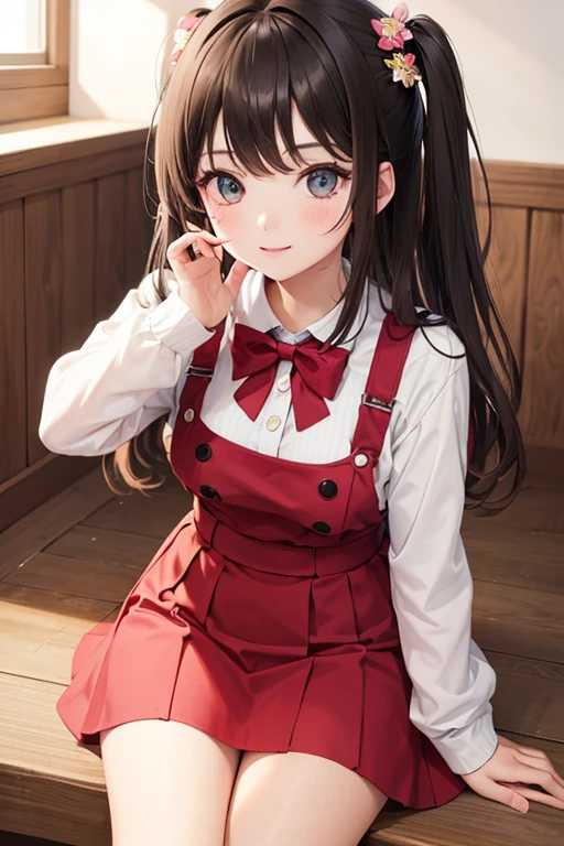 very cute and beautiful girl,(highly detailed beautiful face and eyes:1.2),(smile),(mid shot),
,long sleeve BREAK detailed legs,zettai ryouiki,
standing,stylish pose,
dynamic angle,hair ribbon,black hair,hime cut,(scarlet plaid mini skirt)
BREAK living room,flowers in vase,wooden desk,(bookshelf:0.9),jewelry box,european carpet,distant trees,
(best quality,masterpiece:1.2),(intricate details),highres,1 girl,solo,cinematic scene,hair fluttering in the wind,Sailor suit、White school costume、blush embarrassed、Crying with a smile、Tears flowing、Sparkling smile、sparkling tears、farewell、Broken Heart、sad