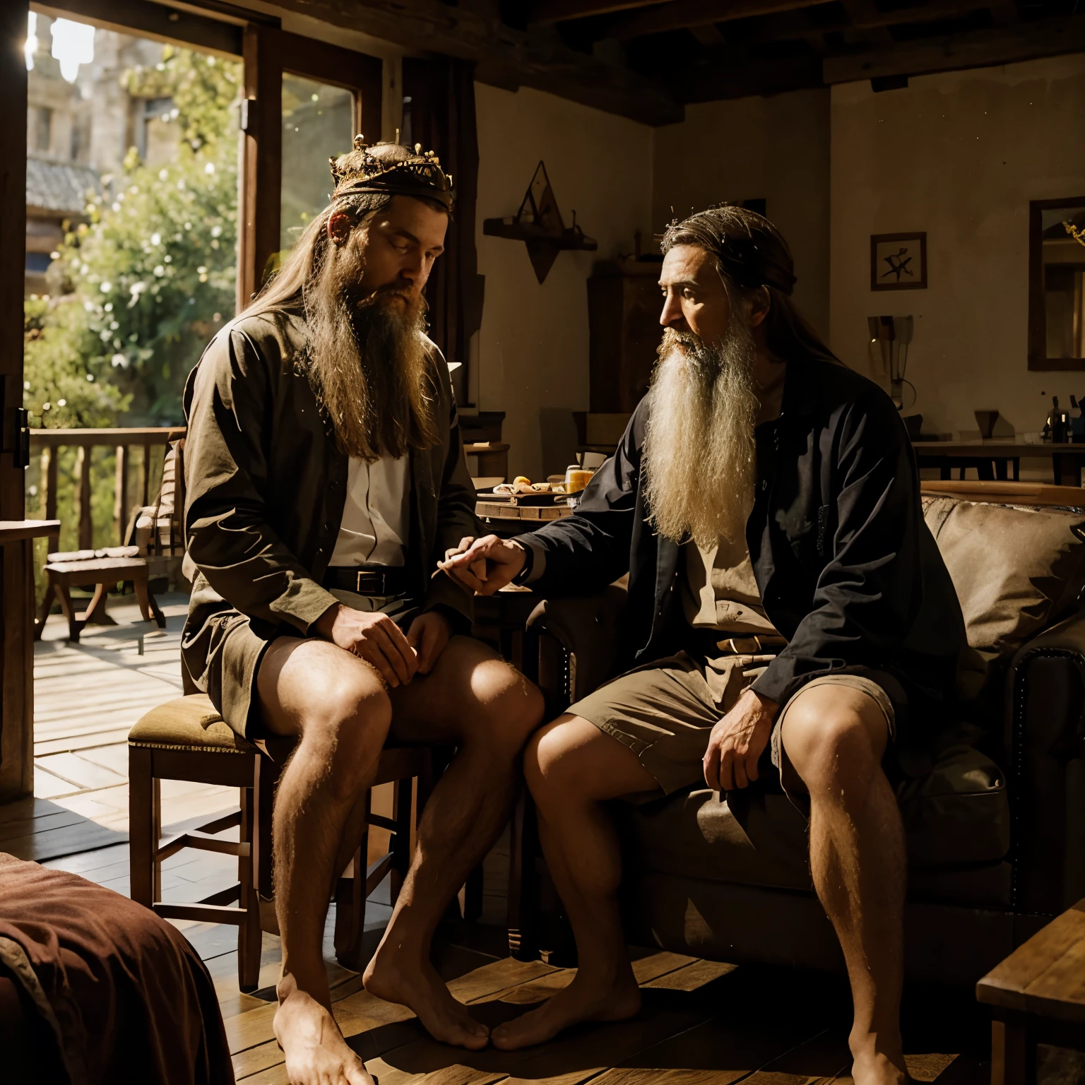 A king meeting a hermit