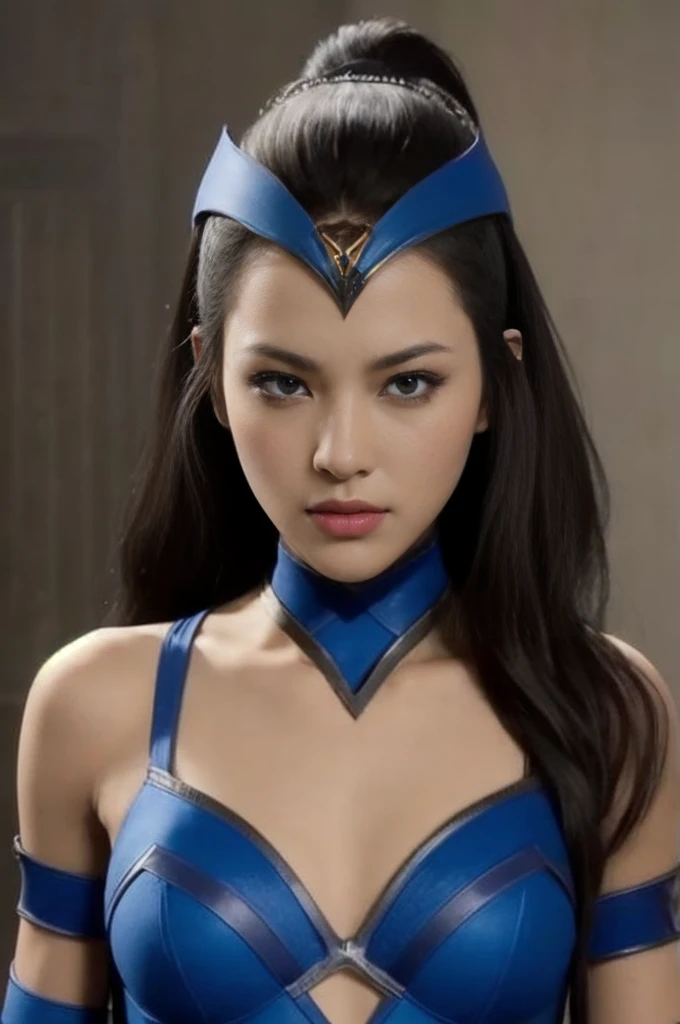 Kitana, (melhor qualidade,ultra-detalhado,Realista:1.37), lindo rosto detalhado,Simetria perfeita,corpo perfeitamente modelado,Maquiagem perfeita,cores vivas,studio lighting
