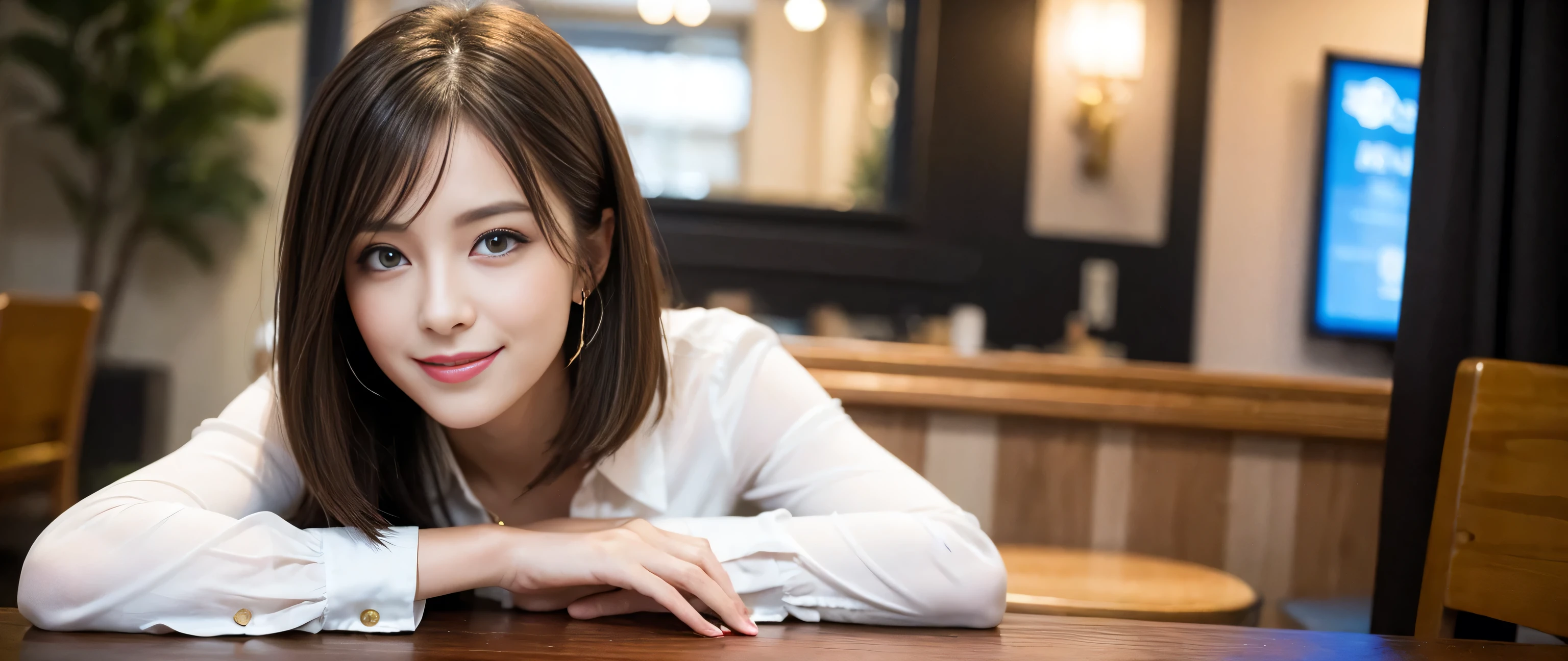 ((highest quality、8k、masterpiece:1.3))、1 male, 1 female、couple、Lovers、Couple、Slim body、((Bob Hale、Straight hair:1.2))、(to be born, highest quality, masterpiece:1.5), (Realistic, Intricate details:1.2), Wine glass on the table、Shine light on your face、 Amazing view of the sunset sky and clouds、Amazing mountain views、A bright smile、The wonderfulness of smile、Bright image、The beauty of wine, Beautiful Face, blue eyes, The light shines on your face, Blushing, short hair,Bright Face、 (43 years old), 39 years old, red wine 、Appetizers、Italian food、Wine bottle、Champagne、sparkling wine、Two beauties、Brown Hair、Shortcuts、Long sleeve shirt、dress、Pretty Woman 1, (Slim face), (The body is slim), (Brown Hair), (Shortcuts), cheeks turn a little red,Attractive beauty、, Out of the window, A beautiful and detailed night view unfolds.........., restaurant, In a prominent place (From the waist up) Nova Frog Style, actress, model, Upper Body, White wine, slim, wine glass, A wine glass placed in the middle, smile, (smile: 1.15), Beautiful fine grain, Depth f/2,saturation, High Contrast, Strong light and shadow,Moist Body:1.5、3D texture、Delicate eyes、Brown Hair、The hair is very shiny、