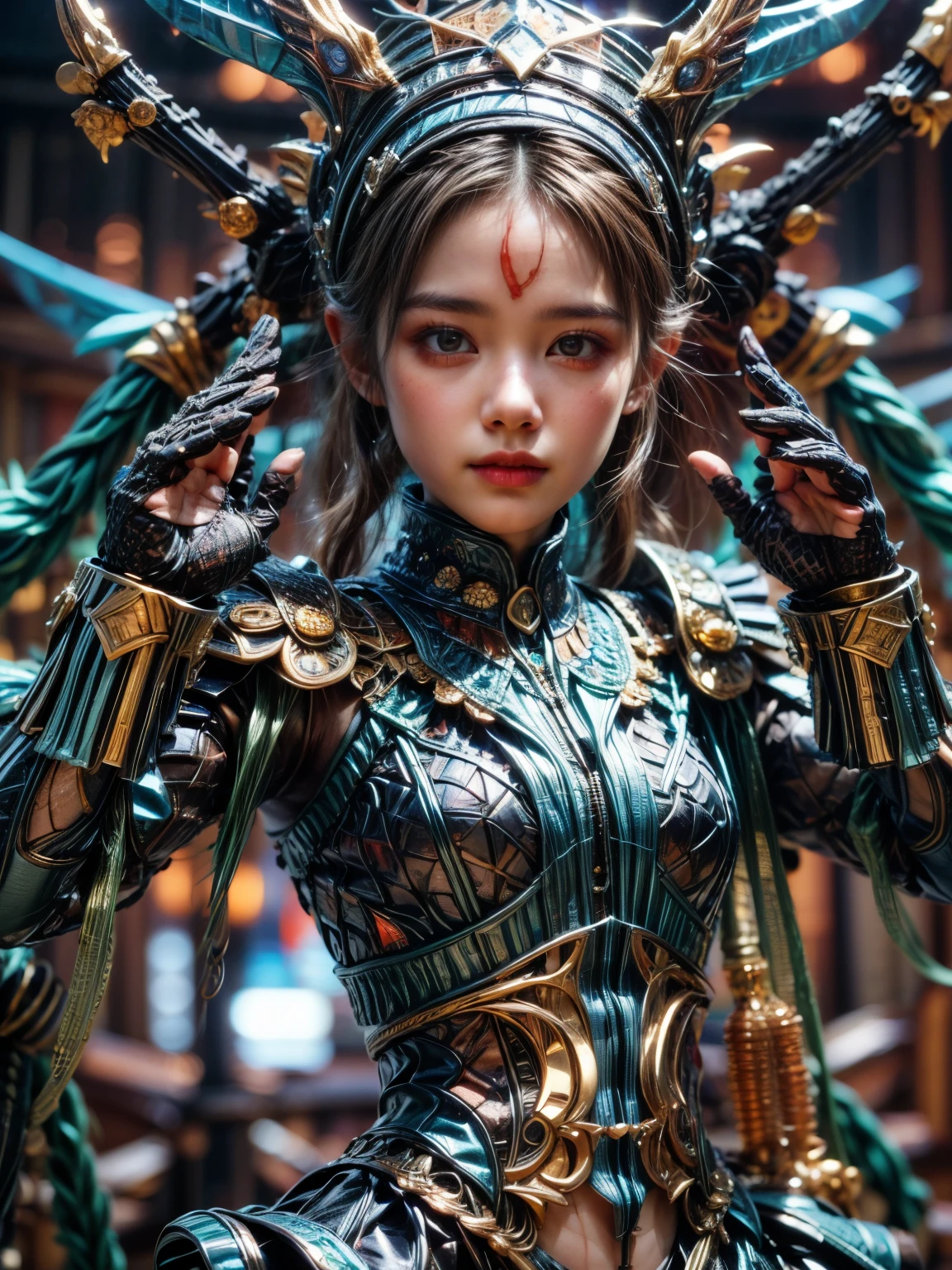(A female Alien:1.2), Beautiful face,  ((There is a female genital-like organ in the middle of her forehead:1.8)), seduces, red eyes, Full body like, A sexy, alien, No humans, an alien, cells are fused, (Lots of blue tentacles), (blue skin:1.3), extraterrestrial, cell, bio image, charming, Best Quality, 8K,4K_quality, high_Definition,Dramatic Lighting, masutepiece:1.5,cinematic quality, detail up, (Intricate details:1.2), high resolution, High Definition, drawing faithfully, (Thick eyebrows:1.2), (a little large scarlet eyes:1.6), Beautiful eyes with fine symmetry, (Highly detailed face and eyes:1.2), (High-resolution red-eye:1.4), Intimate face, (Super detailed skin quality feeling:1.4), Perfect Anatomy,  (Beautiful toned body:1.5),  (Moist skin:1.2), No makeup, (dark circles:1.1), long canines