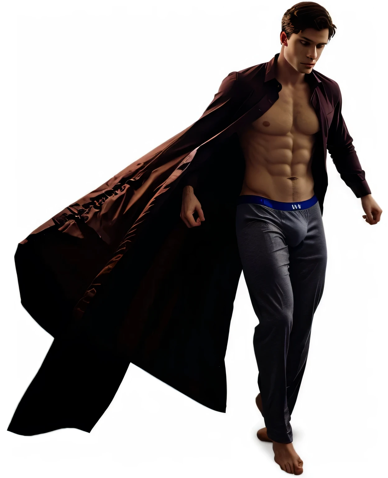 man in underwear