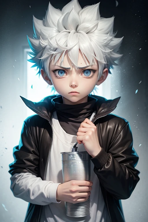 Killua Zoldyck from the anime " Hunterxhunter