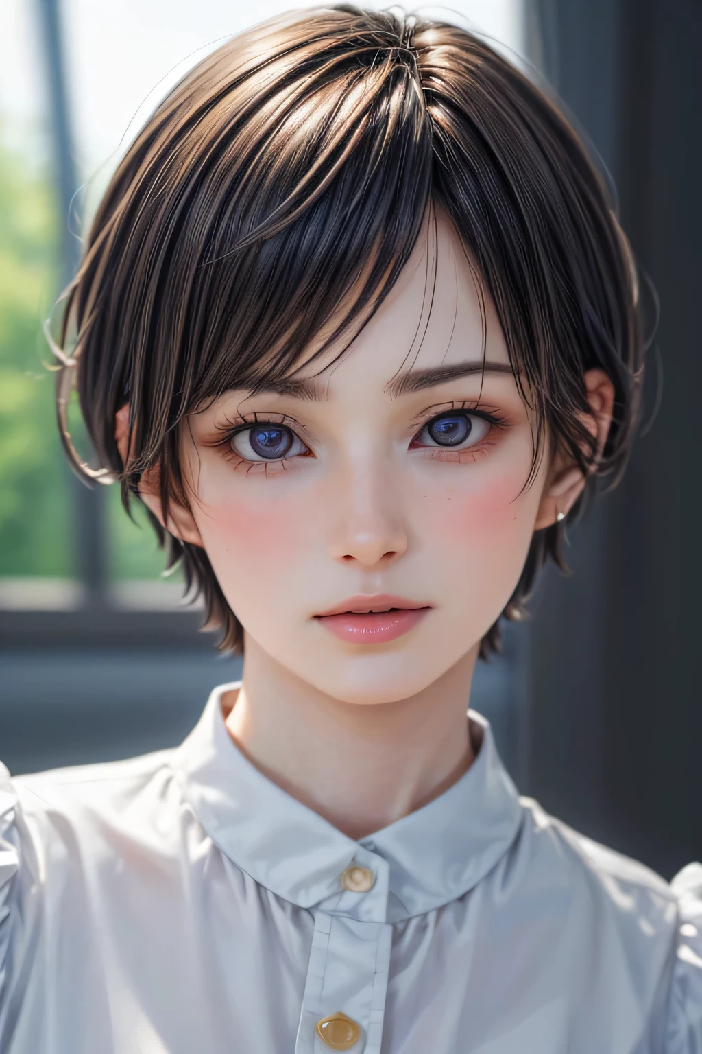 (NSFW:-1.5), (masterpiece:1.3), (8k, photorealistic, RAW photo, best quality: 1.4), 
cinematic lighting, 
(1boy), beautiful face, (realistic face), 
beautiful hairstyle, (short hair :1.5),
realistic eyes, beautiful detailed eyes, 
(realistic skin), beautiful skin, 
(blouse), 
absurdres, attractive, 
ultra high res, ultra realistic, highly detailed, 
golden ratio, horanchiaki,   
