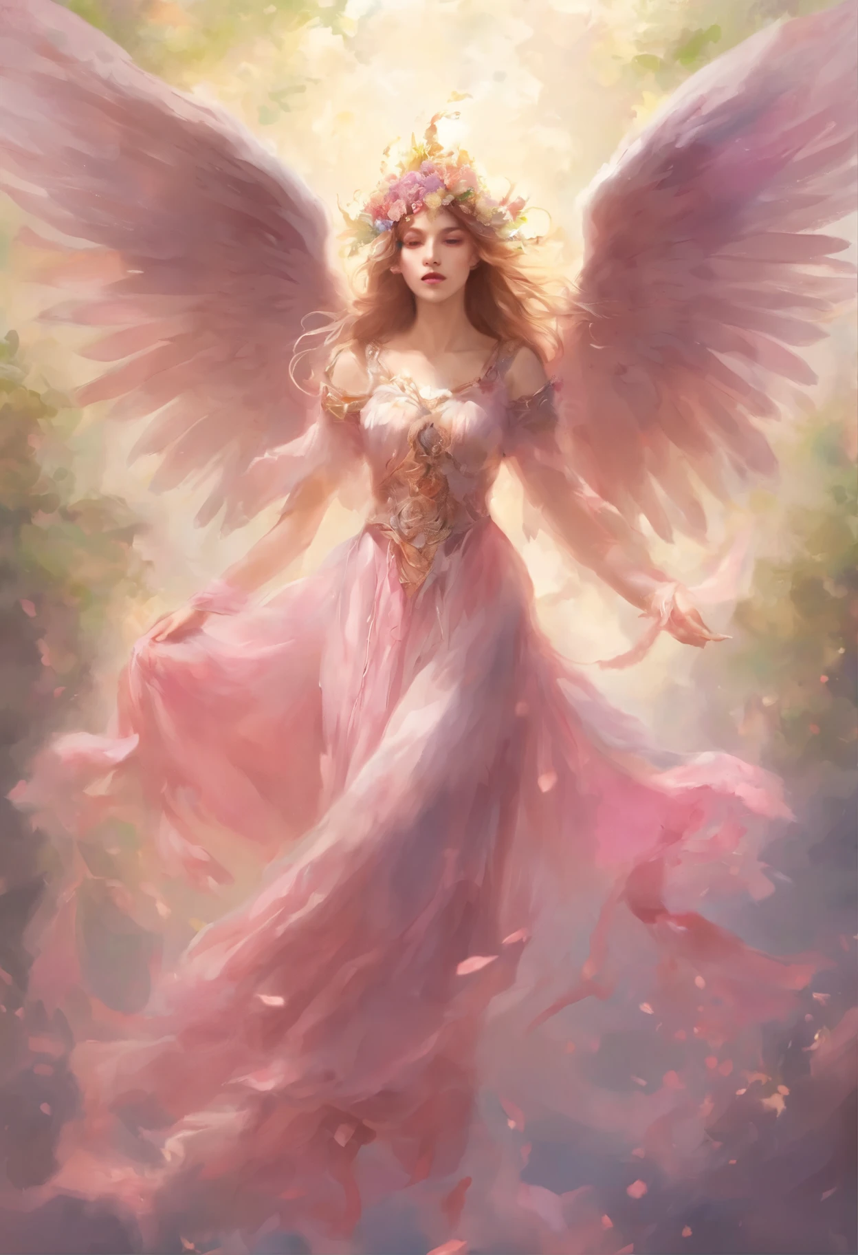 highest quality,Super detailed,High resolution,masterpiece:1.2,Realistic,Physically Based Rendering,Sharp focus,Professional,(High resolution,超High resolution),(Vibrant colors),(Bokeh)
Winged Air Elemental,Mischievous(face:1.1,Performance:1.1,Grin:1.1,trickster:1.1),(eye:1.1,nose:1.1,lips:1.1),extremely detailed face,extradetailed eye,faceの詳細,Abandoned temple corridor,Flying through the hallways(fine movements:1.1)
(space:1.1,Light:1.1),Mysterious atmosphere,Inside the abandoned temple(Collapsing Wall,Dusty ground,Lush vegetation),beam of sunLight(Flickering Dust Mote),Spooky Shadow,(Calm colors),(warm Light)
Airy Wings,Mysterious presence,(Translucent wings:1.1),dancing Light,whimsical fLight,Graceful Movement,Playful aura
(Pause:1.1),(Fantastic creatures),(Magical Beings),spread your wings wide,The air swirls,Mythical creatures,Captivating Environment,The charm of another world
(Material:1.1),(figure),Detailed pencil sketch,Painterly style,(oil),Fine art,Whimsical art,Mythical artwork,ethereal figure,Concept Art,Illustrated fantasy,figure-like rendering,Exquisite painting,Impressionist artwork,Realistic artwork,Artistically stunning
(Scenic:1.1),(Fantasy Settings),(Temple ruins),(ruins),(A mysterious place),(Temple of Magic),(Forgotten Sanctuary),(Hidden Chamber)
(Subtle details),(Fine Lines),(Complex Pattern),(Subtle texture),Captivating artwork,Meticulous attention to detail,Pink atmosphere