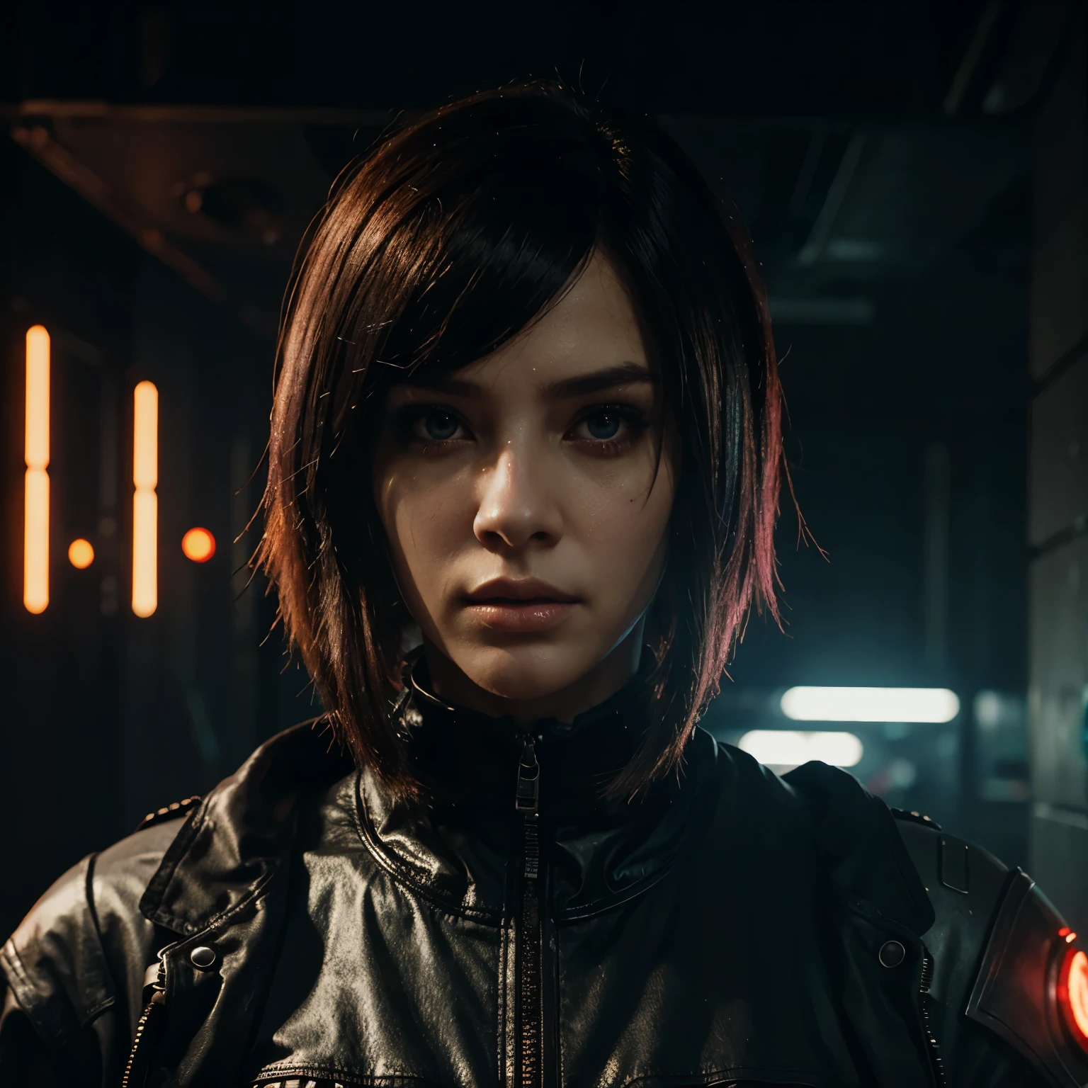 Free fire character 'cyber punk, beautiful, horror background 