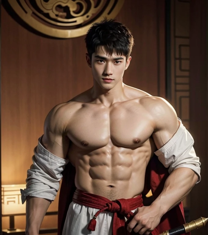 Chinese Men God, Mythology, Chinese odyssy, Handsome , young baby face, Topless, Muscles, Athlete body, big chest abs, Full Frame, Sexy, Professional Lighting, open Hanfu Outfit, Chinese Heaven Background, , Sexy dick shape, manly Warrior, Hanfu God, Hanfu Male, Hanfu Nobel, complete naked, Seduce, Sex Appeals, Alafard man shirtless carrying a weapon , muscular body, handsome, manly, inspirite by Zhang Han, Cai Xukun, Kim Do-young, Inspired by Bian Shoumin, Inspired by Xiao Yuncong, yihao ren, yanjun cheng, jinyiwei, inspired by Huang Gongwang, xintong chen, Jacket ,nice butts,naked, super long big dick masturbate erection, perfect dick, detailed dick , open leg in M shape , Tattoo chest, tattoo hands, tattoo arms, tattoo belly, clear studio light, night ancient chinese Buddhism temple background, detailed background, fantasy Chinese themed, the best resolution, 8k, Ultra fullHD, look at the viewer, catching eyes,