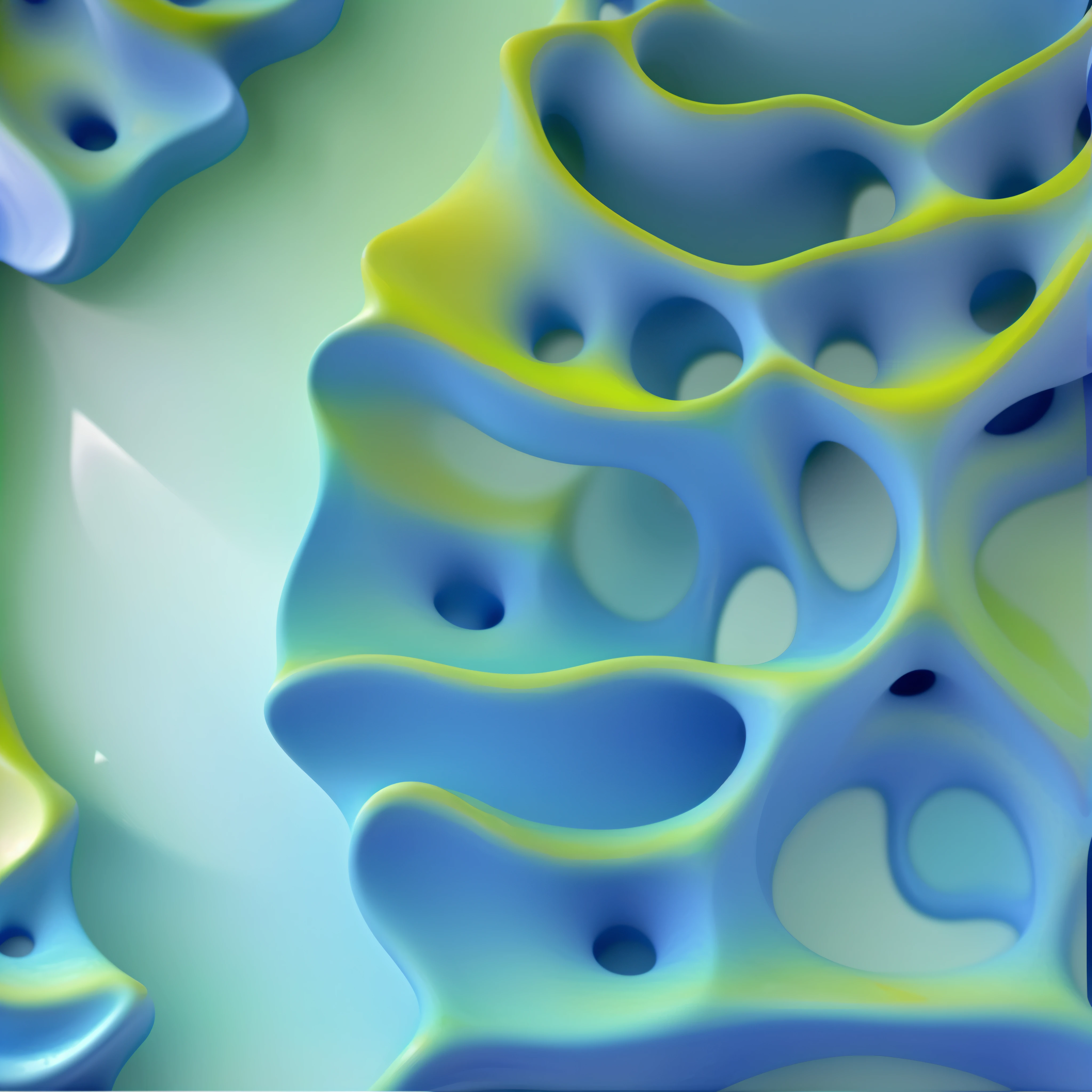 there are many art pieces of different colors on a table, organic ceramic fractal shapes, smooth organic abstraction, voronoi, argila abstrata, molde colorido, organic shapes, inspired by Gaudí, organic fractal structures, pastel molde colorido, membranas opalescentes moles, inspirado em Raoul De Keyser, renderizações topológicas, arte abstrata 3 d