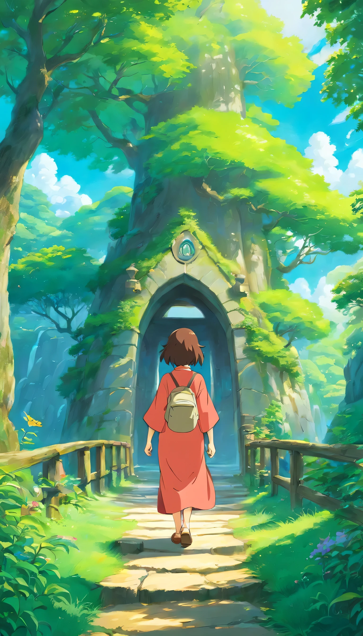 Peaceful place and watera aside, high resolution, top quality, masterpiece, high quality, hd , uhd , vibrant colours,