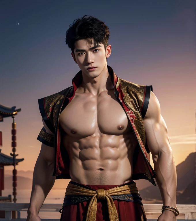 Chinese Men God, Mythology, Chinese odyssy, Handsome , young baby face,  Topless, Muscles, Athlete body, big chest abs, Full Frame, Sexy, Professional Lighting, open Hanfu Outfit, Chinese Heaven Background,  , Sexy  dick shape,   manly Warrior, Hanfu God, Hanfu Male, Hanfu Nobel,  complete naked,  Seduce, Sex Appeals,  Alafard man shirtless   carrying a Chinese sword (made Of  jewelry)  , muscular body, handsome,  manly,  inspirite by Zhang Han, Cai Xukun, Kim Do-young, Inspired by Bian Shoumin, Inspired by Xiao Yuncong, yihao ren, yanjun cheng, jinyiwei, inspired by Huang Gongwang, xintong chen, Jacket   ,nice butts,naked, super long big dick masturbate  erection,  perfect dick, detailed dick , open leg in M shape ,  Tattoo chest,  tattoo hands,  tattoo arms,  tattoo belly, clear studio light, night ancient chinese Buddhism temple background,  detailed background, fantasy Chinese themed, the best resolution, 8k, Ultra fullHD, look at the viewer,  catching eyes, 

