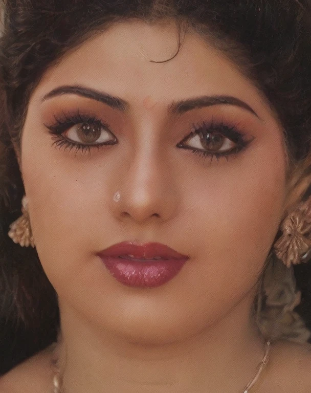 photo of a sridevi woman in a dynamic pose wearing elegant high-neck Bomkai Saree (Odisha traditional saree) looking at camera with Tight-lipped determination expression, film grain, perfect eyes, at a bookstore beautiful bokeh 