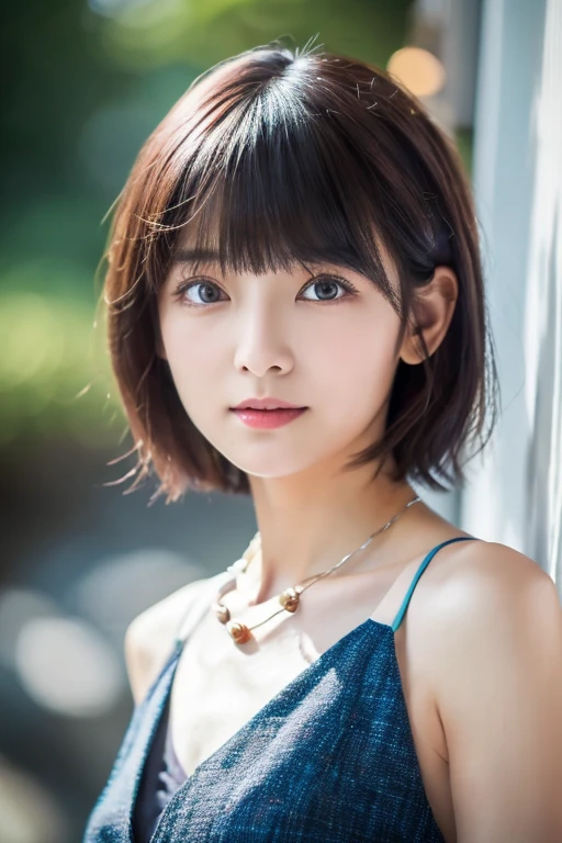 (highest quality、8k、32k、masterpiece、Hmph:1.2)、Photo of beautiful Japan woman in her 30s、very short hair、short hair、Shortcuts、Upper Body、necklace、Shooting from above、Don'Don't look at the camera、(Realistic、Photorealistic:1.37)、1 girl、Photographed in natural light、Physically Based Rendering、Excellent image quality、High resolution、1080p、(Detailed facial depiction)、(Detailed description of the hands)、(Detailed CG)、Rich details、(exquisite features)、(Best image quality)、(masterpiece)、(Fine Eyes)、Delicate clavicle、Mr.々A pose、profile、White wall、In front of a white door、(窓のあるWhite wallの部屋)、Earrings、Laughter、Spring Clothes、((Long sleeve dress))、Looking down、Downward