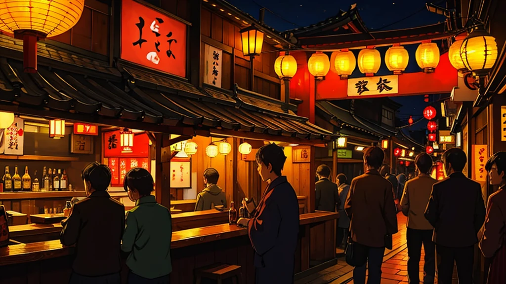 Izakaya, beer, lantern, night, Tokyo
