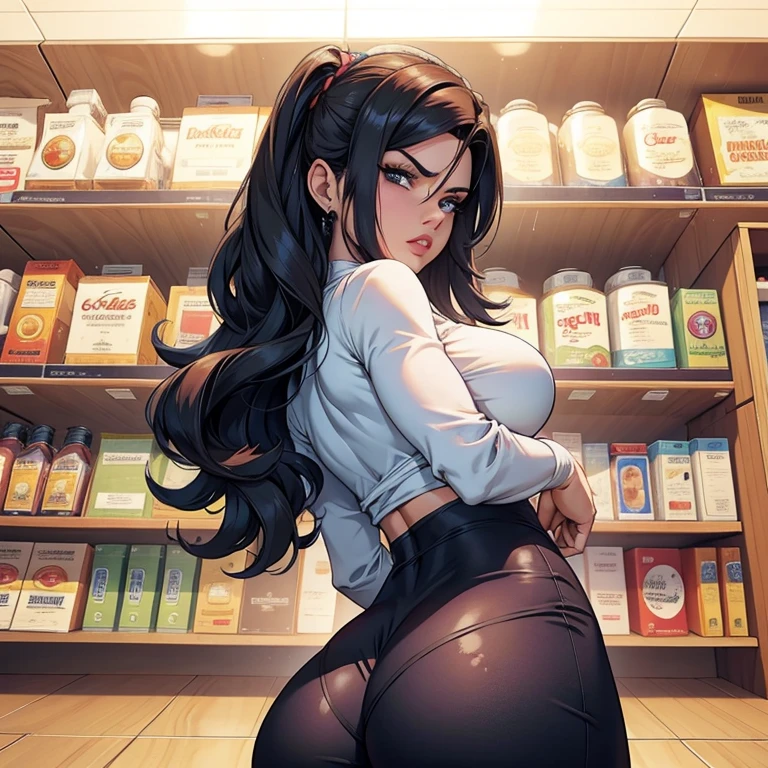 Android 18, personagem Feminina, extremamente realista, muito linda, Fitness, bunda grande, pernas grossas, 8K