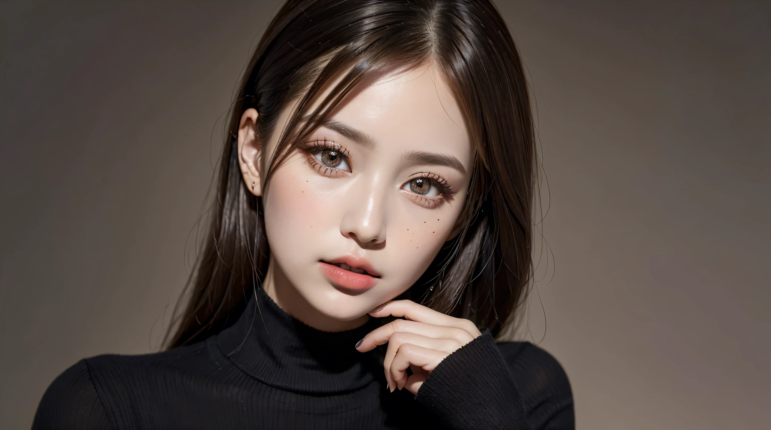 (the most absurdres quality realistic eyes:1.2), ((natural super beautiful cute sharp-face)), (light pale complexion), ((clear no blur and sharp perfect round realistic brown_eyes:1.15)super details), finely detailed pupils, detailed lips:1.3, pink_lipstick:1.3