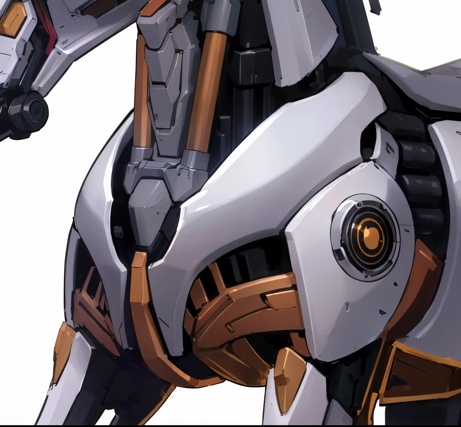 drop shadow, UHD, best quality, high quality, high details, highres,Mecha Breastplate,Gundam,Cyberpunk,Refinement,8k,更为细致的Refinement程度,Enhance contrast,The upper right corner light source is clear
