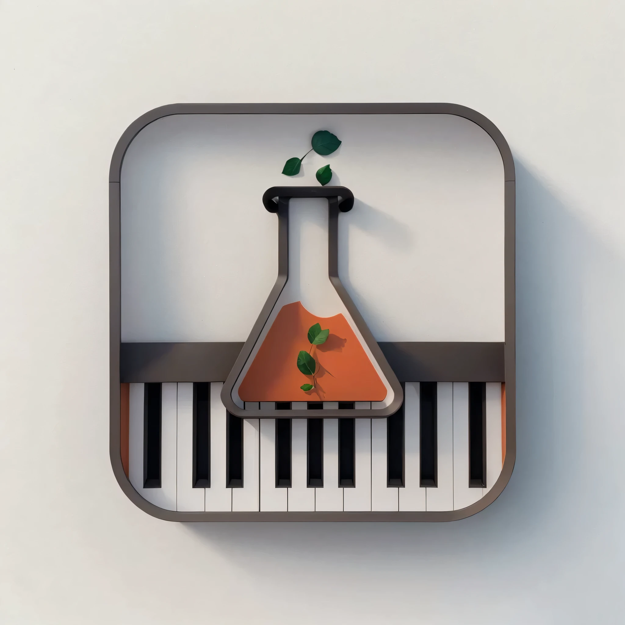 Create an illustration that captures the essence of relaxing, immersive music. The image should depict a serene nature setting, with a gentle sunset reflecting on a tranquil lake. Include trees with fluttering leaves and birds flying slowly in the background, creating a feeling of peace and tranquility. Use uma paleta de cores quentes e suaves, como laranja, rosa e azul pastel, to evoke the calm and beauty of music. The image should convey a feeling of harmony and relaxation