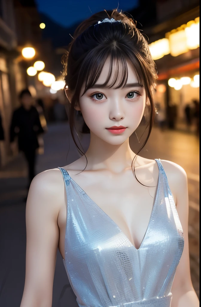 highest quality,Photo quality,Ultra-high resolution,Professional Lighting,21 years old,Beautiful face like an actress,China dress,valley