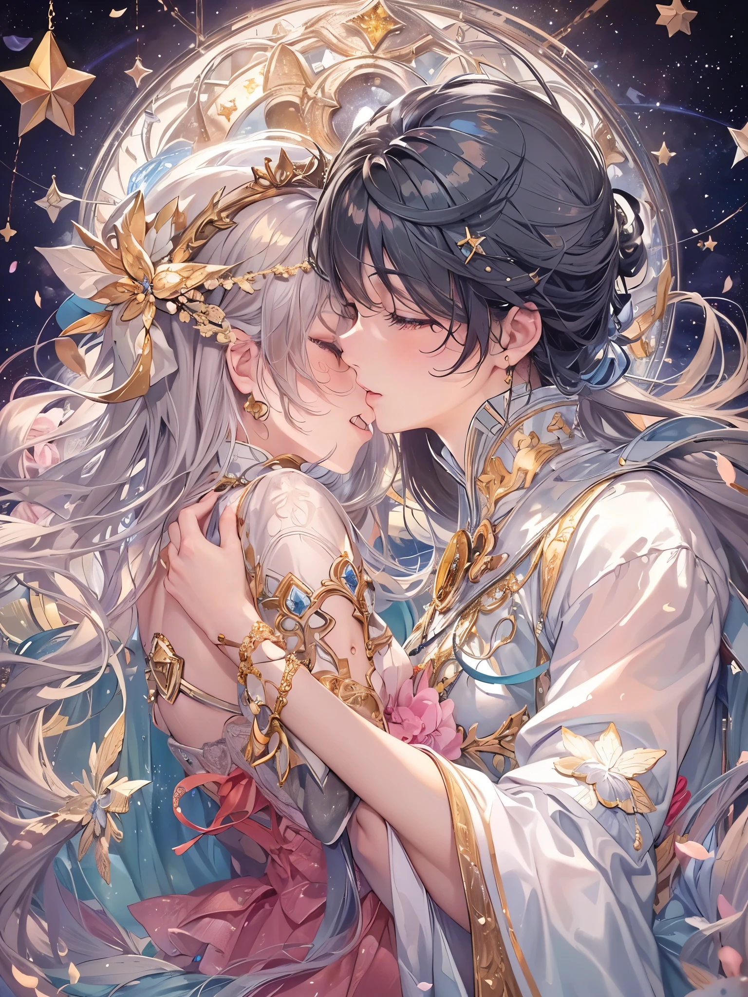 ((highest quality)),(Ultra-high resolution),(Super detailed new),(Detailed Description),((The best CG)),(A masterpiece),Ultra-detailed art,A wonderful new art form,(Art with precise detail:1.5), Shining Star, like, Glamorous Love