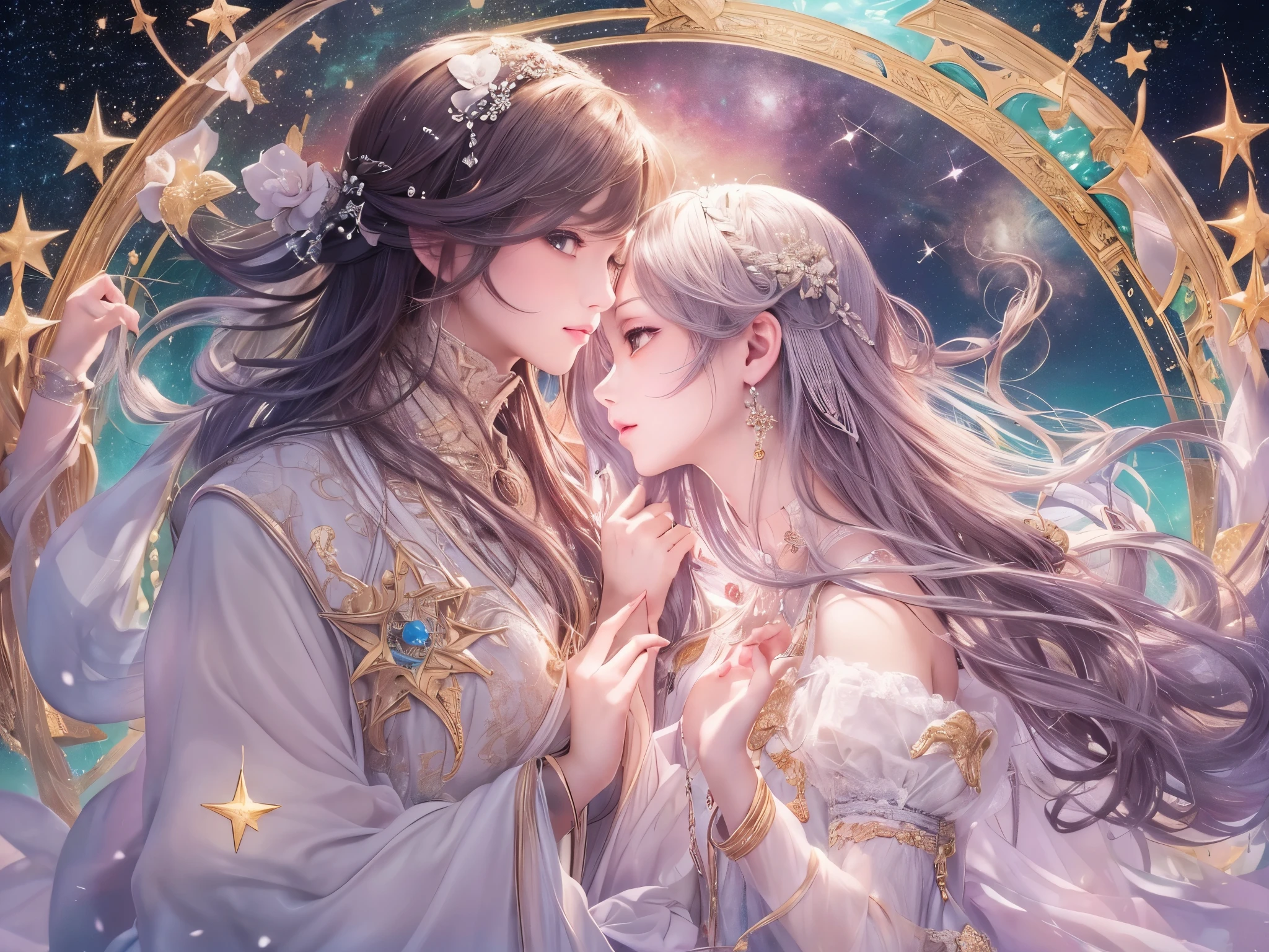 ((highest quality)),(Ultra-high resolution),(Super detailed new),(Detailed Description),((The best CG)),(A masterpiece),Ultra-detailed art,A wonderful new art form,(Art with precise detail:1.5), Shining Star, like, Glamorous Love