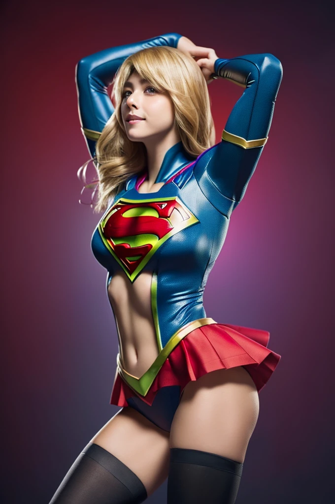 No background、(((Beautiful legs in black tights.)))、(((Legally express the beauty of your smile)))、((((Make the most of your original images)))、(((Supergirl Costume)))、(((Beautiful Hair)))、(((suffering)))、(((Please wear black tights....、Wear red boots)))、((Best image quality、8k))、((highest quality、8k、masterpiece:1.3))、(((Preserve background )))、Sharp focus:1.2、Beautiful woman with perfect figure:1.4、Slim Abs:1.2、Wet body:1.5、Highly detailed face and skin texture、8k