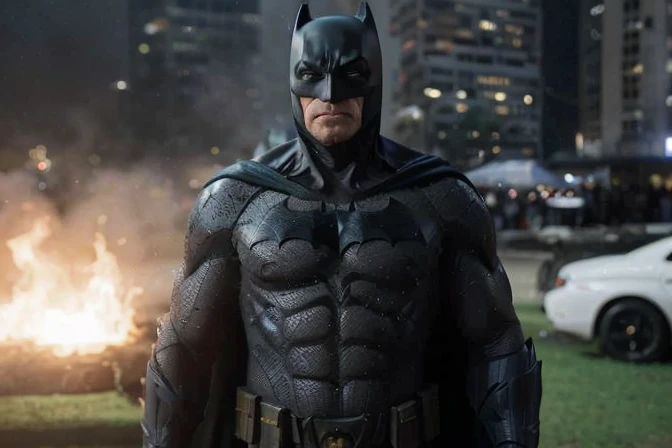 batman no mask, face of the president of Brazil Luiz Inácio Lula da Silva